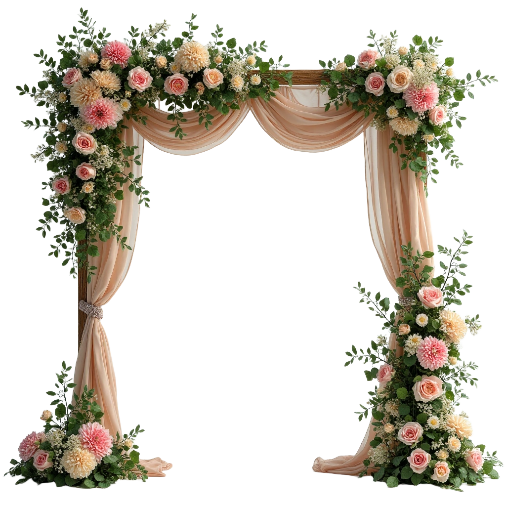 Wedding Archway with Floral Decorations